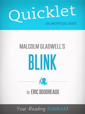 cover image of Quicklet on Blink by Malcolm Gladwell